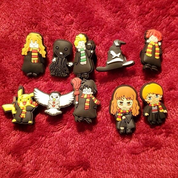 10 Harry Potter Hermione Weasley Crocs Jibbitz Shoe‎ Charms - Picture 1 of 3